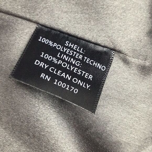 Sandro Dark Gray Ruffled Collar Belted Trench L - Picture 7 of 7